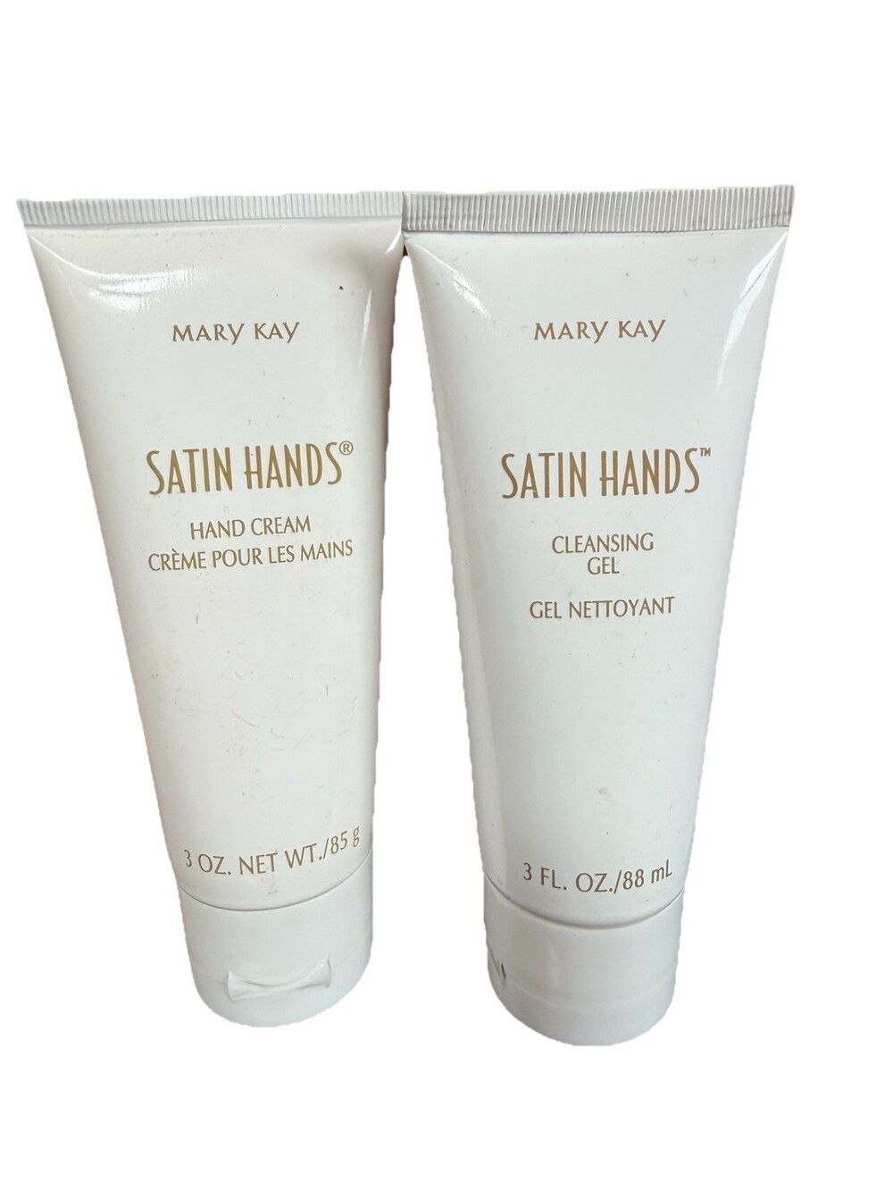 Mary Kay Satin Hands Hand Cream & Cleansing Gel 3 oz not sealed